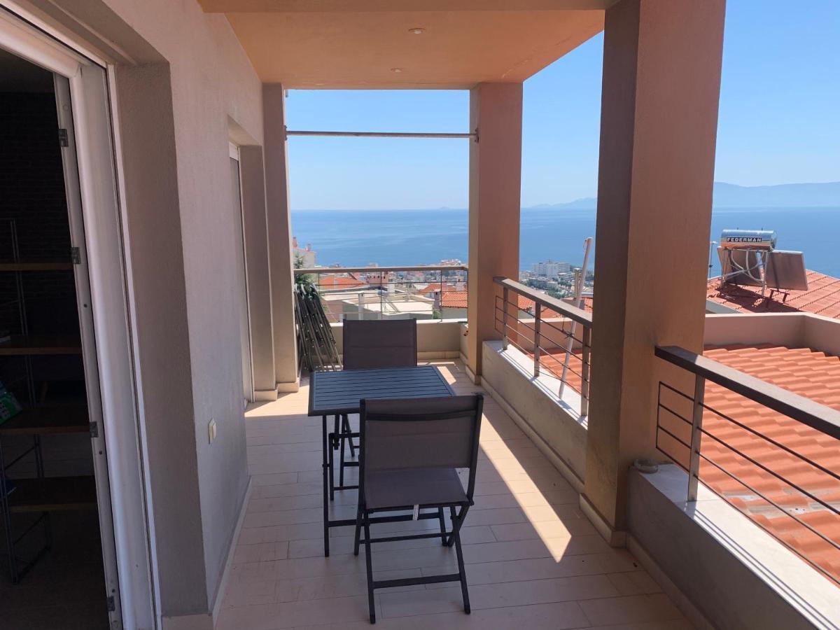 Breathtaking Sea View Daire Kavala Dış mekan fotoğraf